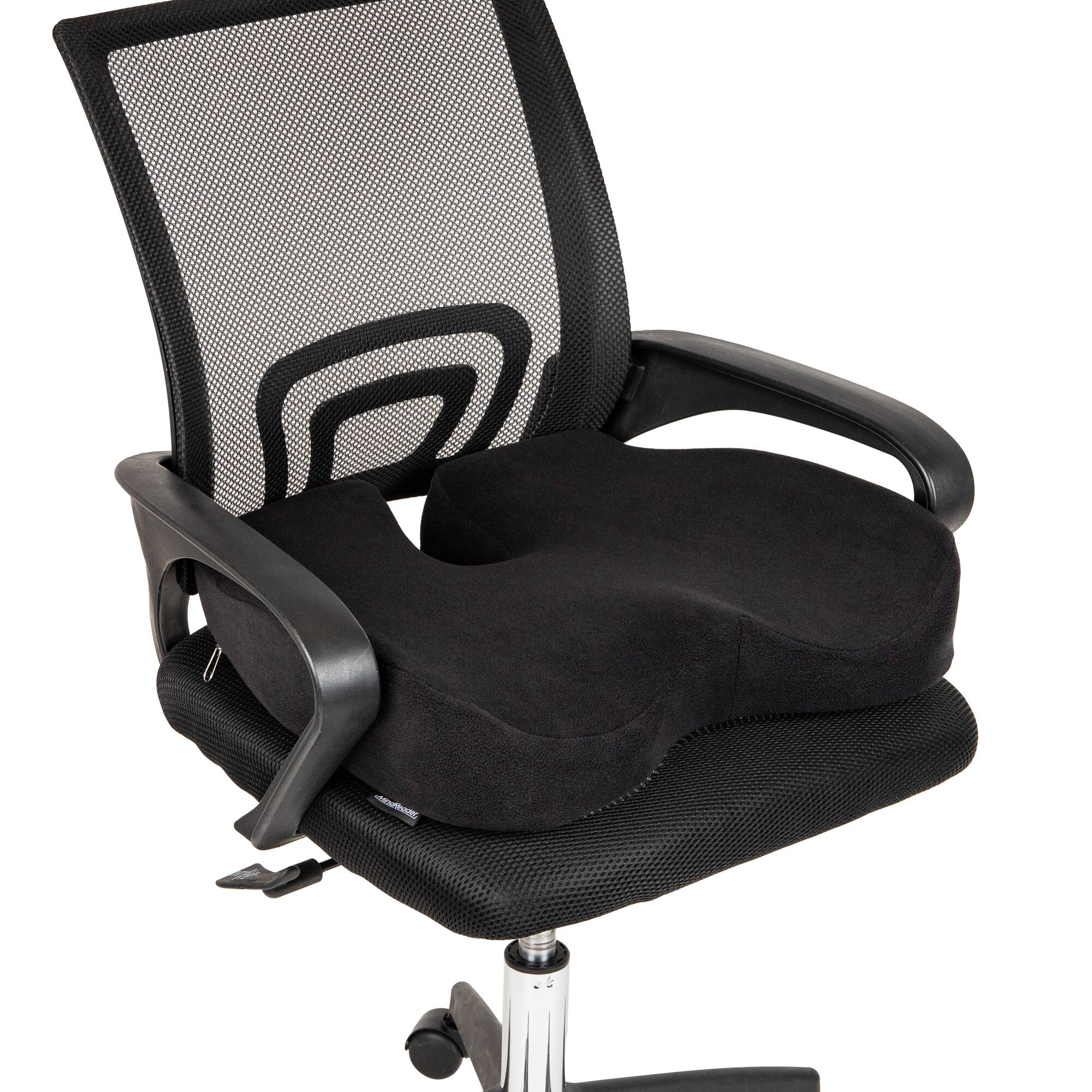 Mind Reader Foot Rest, Under Desk, Ergonomic, Hydraulic Height Adjustable, Ottoman, Office, Foam, Black